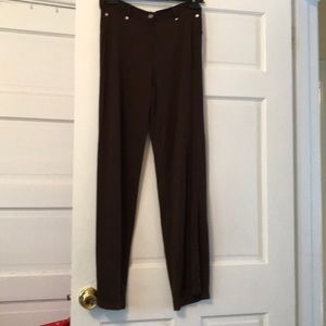 Carolyn vaile brown straight leg pants size m